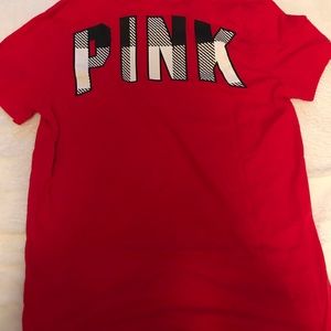 PINK short sleeve campus tee